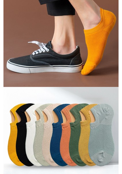 HBCV Kadın Babet Çorap 10'lu Paket – Yüksek Lifli Pamuk, Ter Emici, Dayanıklı ve Renkli Desenli Günlük Kullanım