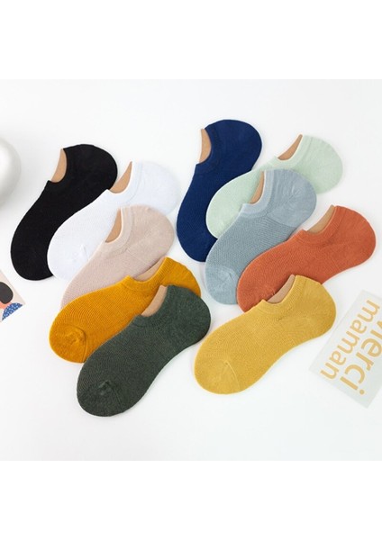 HBCV Kadın Babet Çorap 10'lu Paket – Yüksek Lifli Pamuk, Ter Emici, Dayanıklı ve Renkli Desenli Günlük Kullanım fırsatları