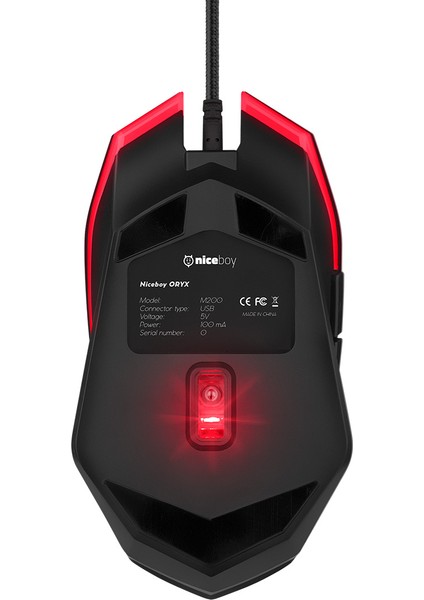 Oryx M200 6400 Dpı Kablolu Oyuncu Mouse