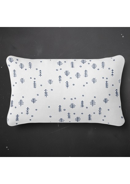 Ibiza Dijital Baskılı Sututmaz Keten Görünümlü Dikdörtgen Kalın Biyeli Dokuma Kırlent