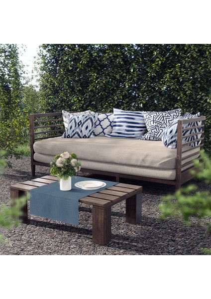 Ibiza Dijital Baskılı Sututmaz Keten Görünümlü Dikdörtgen Kalın Biyeli Dokuma Kırlent fırsatları