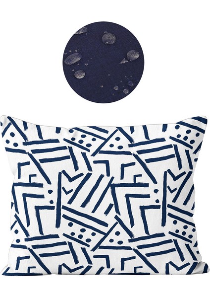 Ibiza Dijital Baskılı Sututmaz Keten Görünümlü Kalın Biyeli Dokuma Kırlent fiyatları