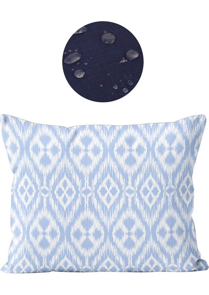 Ibiza Dijital Baskılı Sututmaz Keten Görünümlü Kalın Biyeli Dokuma Kırlent fiyatları