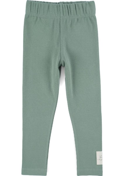 Çocuk Fitilli Tayt Yeşil