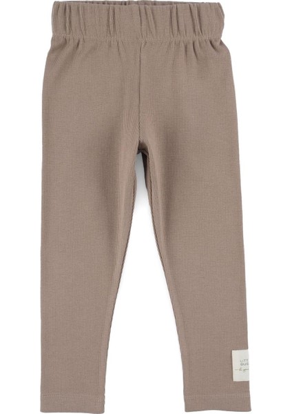 Çocuk Fitilli Tayt Kahve