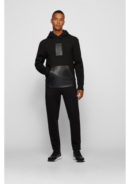 Jersey Trousers Pamuk Karışımlı, Kavisli Logolu Eşofman Altı 50456414