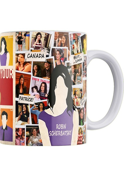 How I Met Your Mother Robin Fotoğraf Albümü 3 Tarafı Baskılı Porselen Kupa