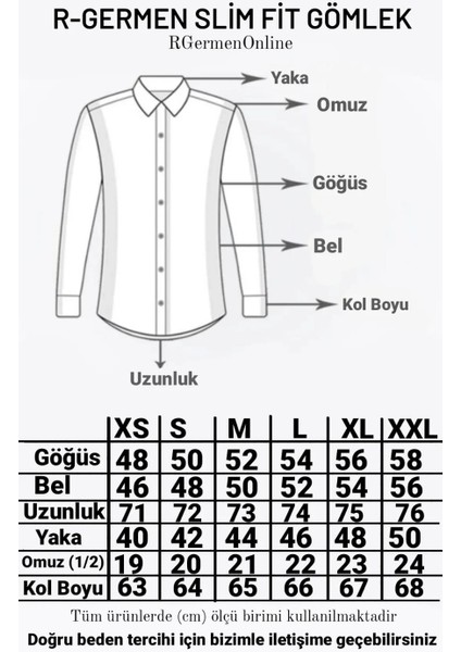 Erkek Mikrosaten Gök Mavisi Slim Fit Gömlek