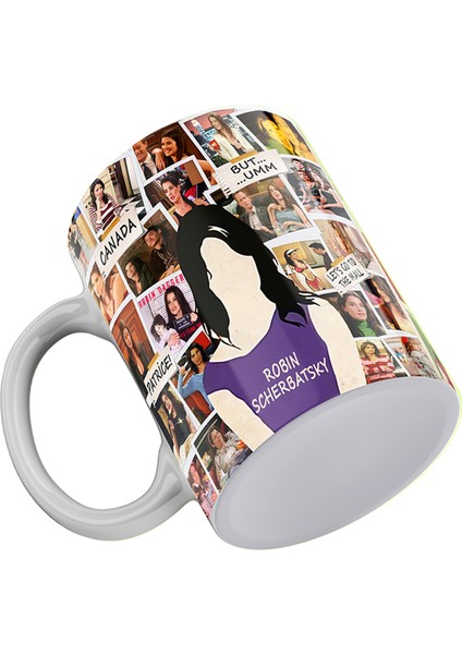 How I Met Your Mother Robin Fotoğraf Albümü 3 Tarafı Baskılı Porselen Kupa modelleri
