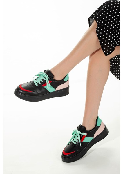 Munshoe Siyah Mavi Spor Ayakkabı GZ3019