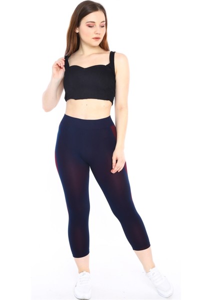Kadın Spor Royal Kısa Tayt, Yumuşak Kumaş - 0122-4