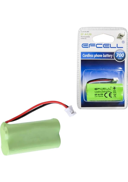 Telsiz Telefon Pili 2.4V 700MAH Ni-Mh Efcell EF-A120