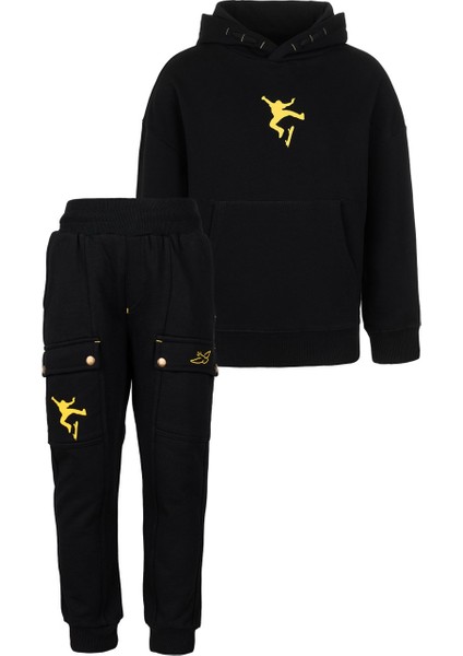 Erkek Çocuk Kapüşonlu Sweatshirt Pantolon Takım