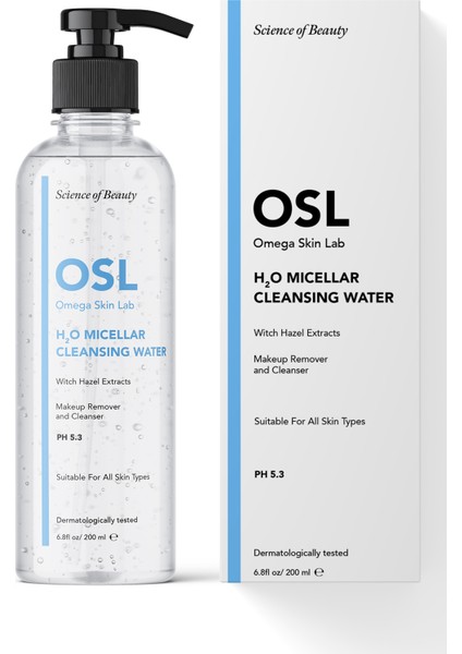 H₂o Micellar Cleanser Water 200ML