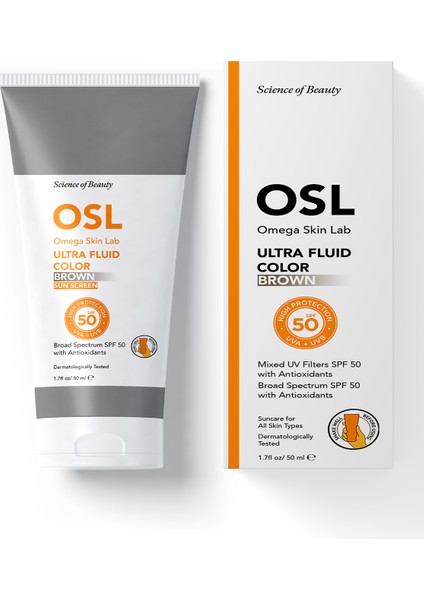 Ultra Fluid Spf 50 Brown Color 50 ml