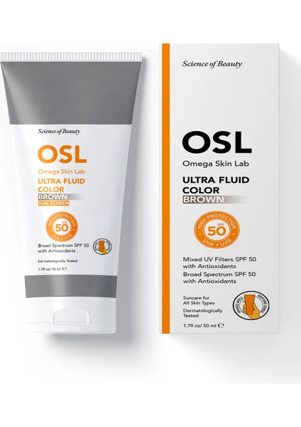 Ultra Fluid Spf 50 Brown Color 50 ml