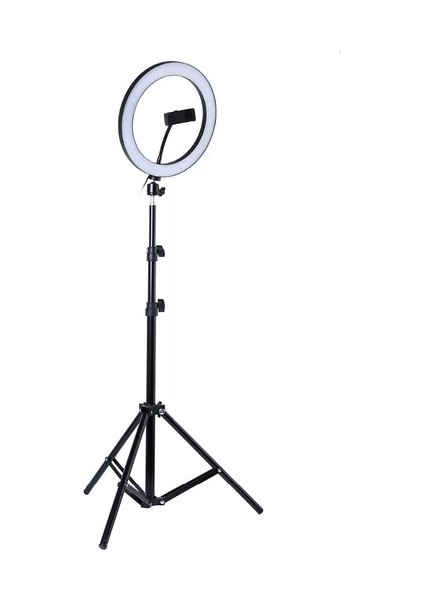 Ring Light 10INC 210 cm Youtuber Makyaj LED Halka Işık Kuaför,make Up Ring Light Tripod Ayak