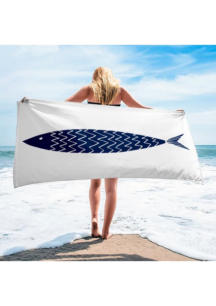 A Fish - Balıklı Plaj Havlusu