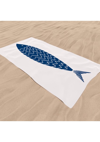 A Fish - Balıklı Plaj Havlusu