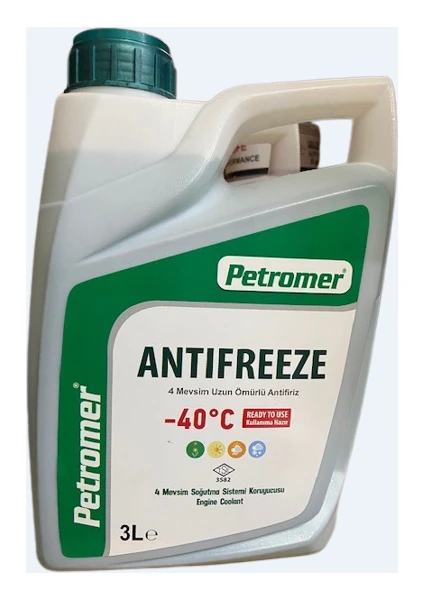 Antifiriz -40 Yeşil  3 Litre (Kullanıma Hazır)