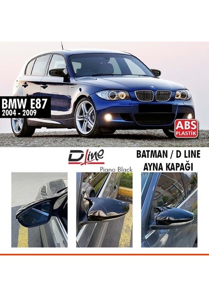 Bmw 1.seri E87 Batan Ayna Kapağı Parlak Siyah 2004-2011