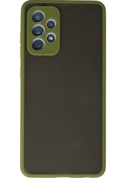 Samsung Galaxy A52 Kılıf Montreal Silikon Kapak - Yeşil 300099