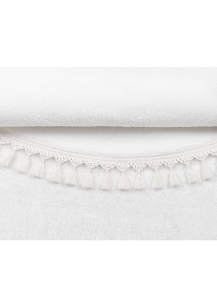 Yuvarlak Comfort Puffy Ponpon Saçaklı Peluş modelleri