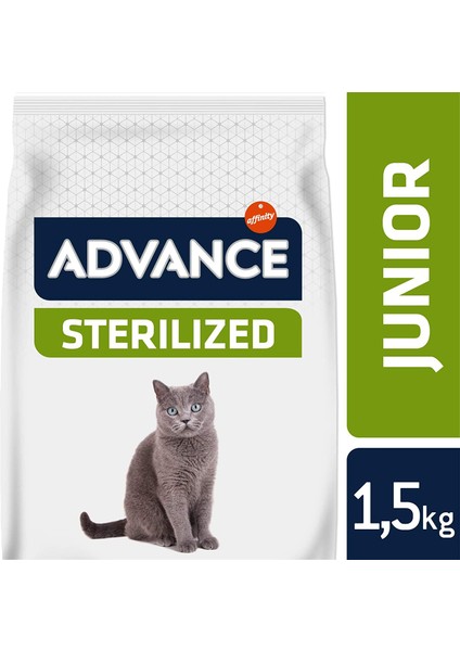 Young Sterilized Tavuklu Kısırlaştırılmış Kedi Maması, 1.5 kg