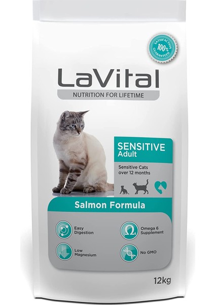 La Vital Sensitive Adult Salmon Formula, 12 kg