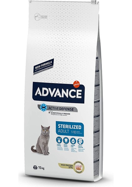 Cat Sterilized Hindili Kısırlaştırılmış Kedi Maması, 15 kg