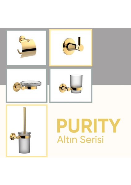 Purity Havluluk Altın Görünümlü Gold Paslanmaz- Pirinç 140113003A fiyatları