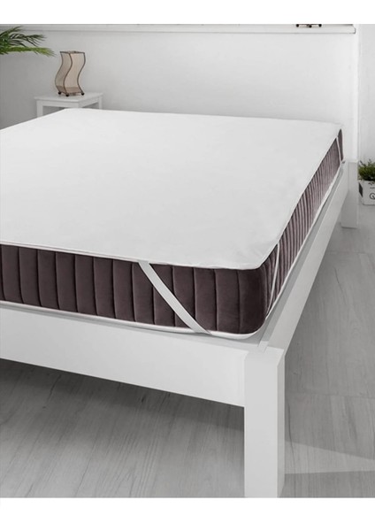 Microfit Dört Kenar Lastikli Çift Kişilik Su Sıvı Geçirmez Yatak Alez 160 x 200 cm Pamuklu Beyaz fiyatları