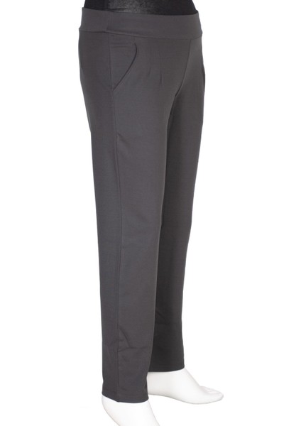Kadın Pensli Çelikli Interlok Antrasit Pantolon fırsatları