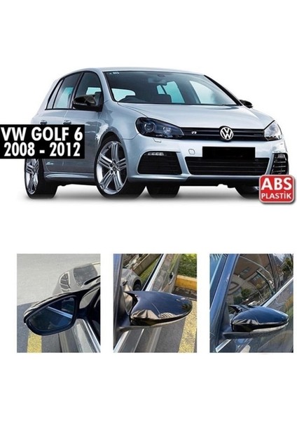 Vw Golf 6 2009-2012 Parlak Siyah Batman Ayna Kapağı
