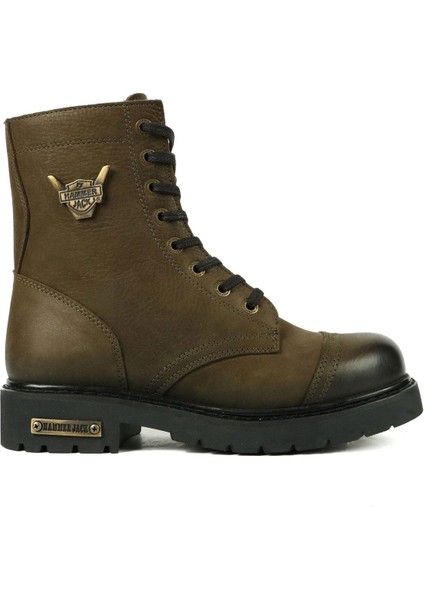 Deri Erkek Bot Haki 102 18505 V6