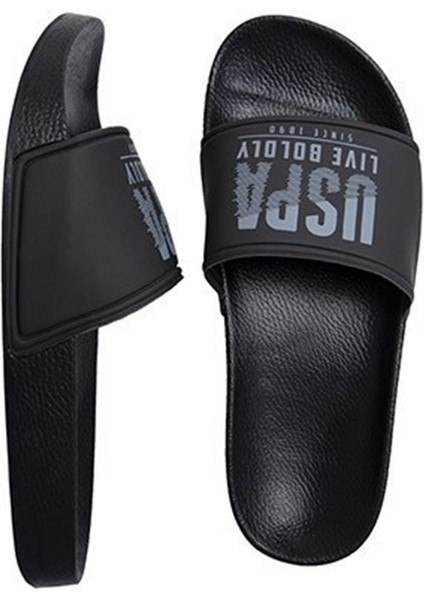 Gusty Erkek Terlik Siyah Gri