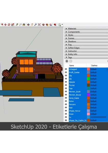 Sketchup 2020 Video Ders Eğitim Seti