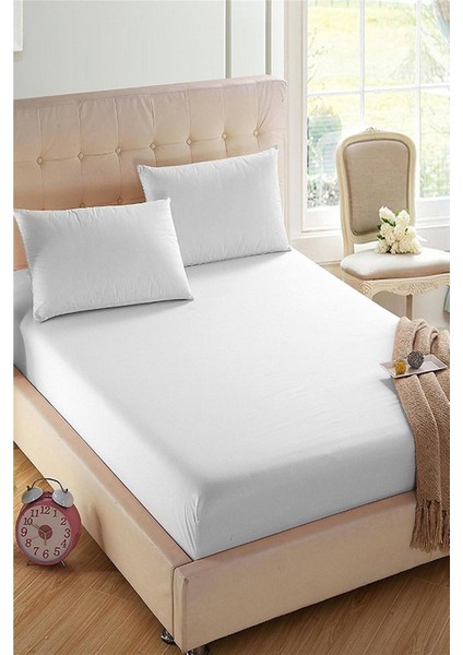 Lastikli Çarşaf Tek Kişilik %100 Pamuk Çarşaf (100X200)