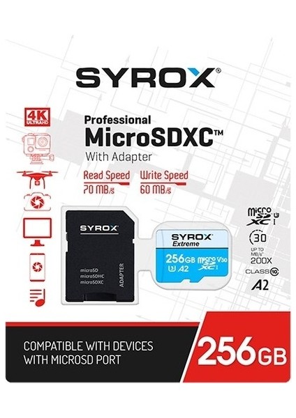 256 GB Micro Sd Hafıza Kartı - SYX-MC256 fiyatları