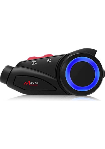 Maxto M3S 2k Hd 1440P Kameralı Intercom Motosiklet Kask Intercom