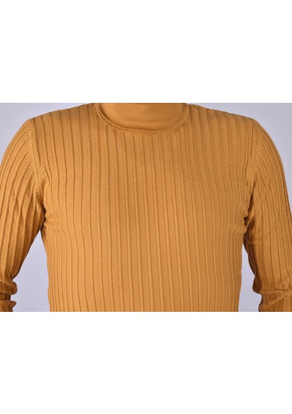 R22887 Tam Balıkçı Triko/hardal/xxl
