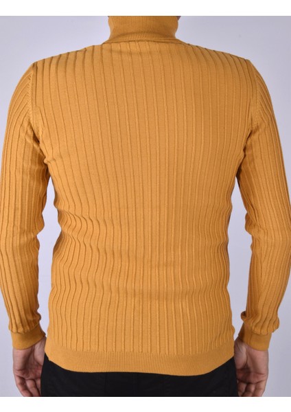 R22887 Tam Balıkçı Triko/hardal/xxl