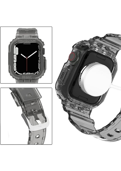 Apple Watch Ultra - 49MM Uyumlu 2in1 Tam Koruma Kordon Kılıf