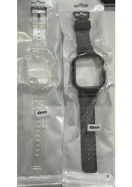 Apple Watch Ultra - 49MM Uyumlu 2in1 Tam Koruma Kordon Kılıf
