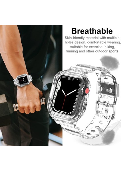 Apple Watch Ultra - 49MM Uyumlu 2in1 Tam Koruma Kordon Kılıf