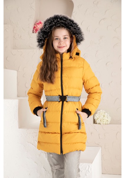 Beli Kemerli Içi Yünlü Şişme Mont fırsatları