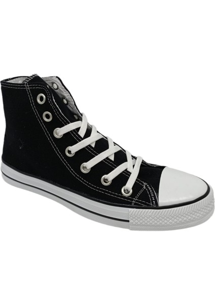 Uniseks Siyah Bağcıklı Bilekli Keten Ayakkabı fiyatları