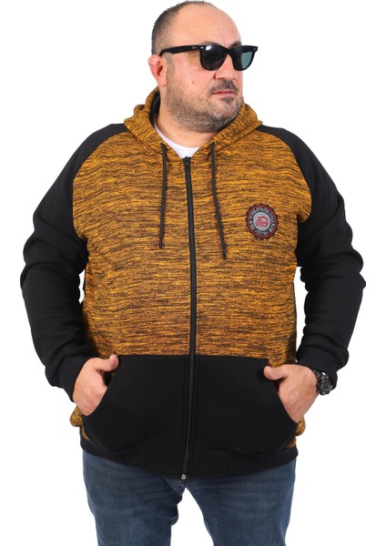 Büyük Beden Unisex New York Collage Sweat 22727-HARDAL modelleri