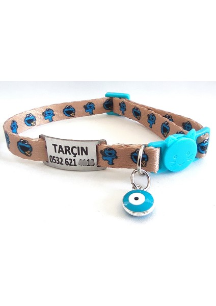 Güvenlik Kilitli Kedi Tasması, Isimli Kedi Tasması, Kedi Isimlik, Kedi Künyesi, Safety Click Tasma, Isme Özel Tasma