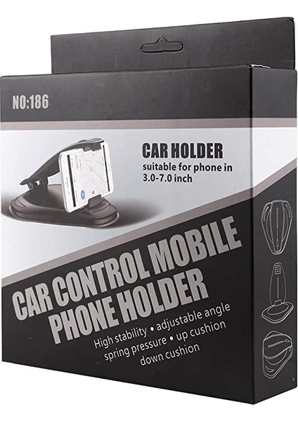 Phone Car Holder Portable 186 Manual Car Mobile Phone Holder For 3-7 Inch